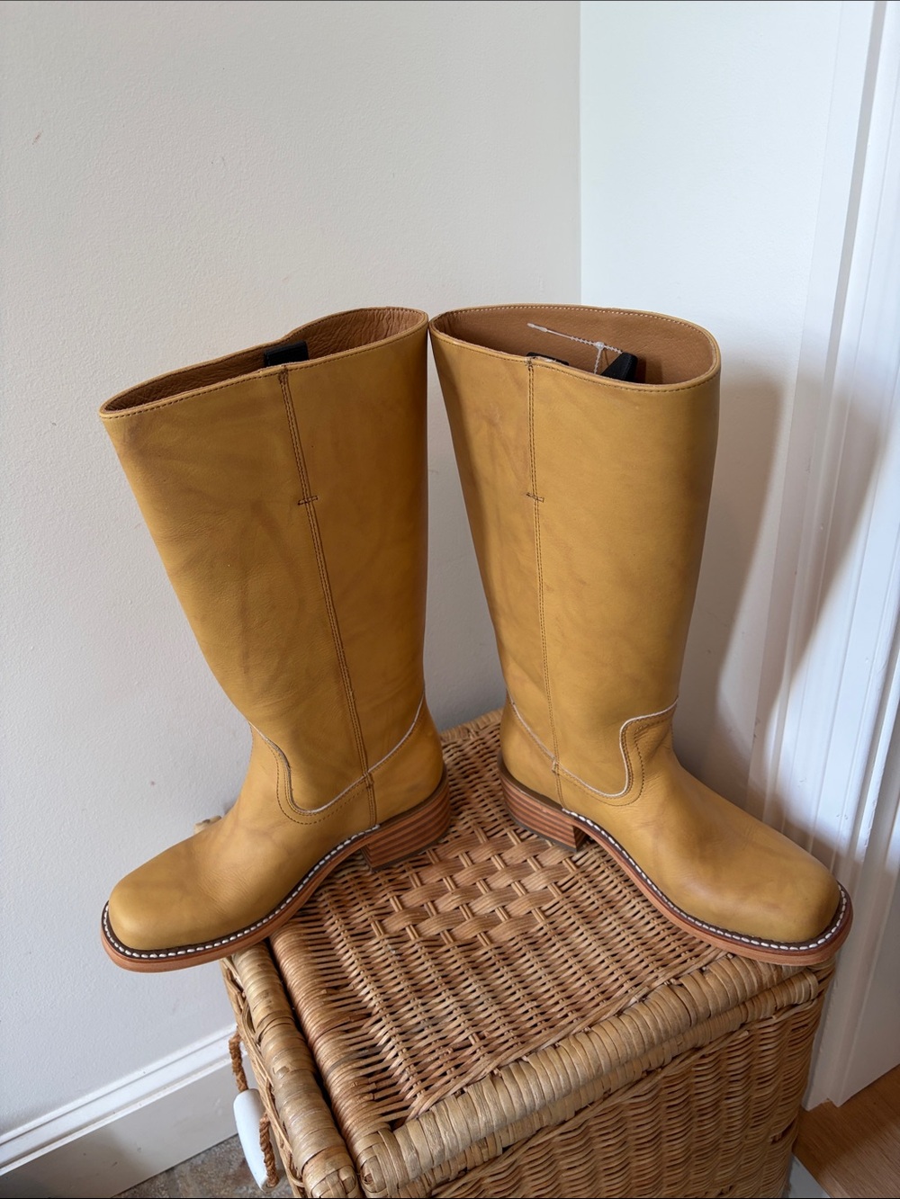 Free People x Frye Campus 14L Boots Size 8 Wide Calf NIB - Picture 8 of 16